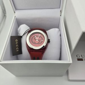 Gucci Sync Red Dial Watch YA137101 – Unused with Tags